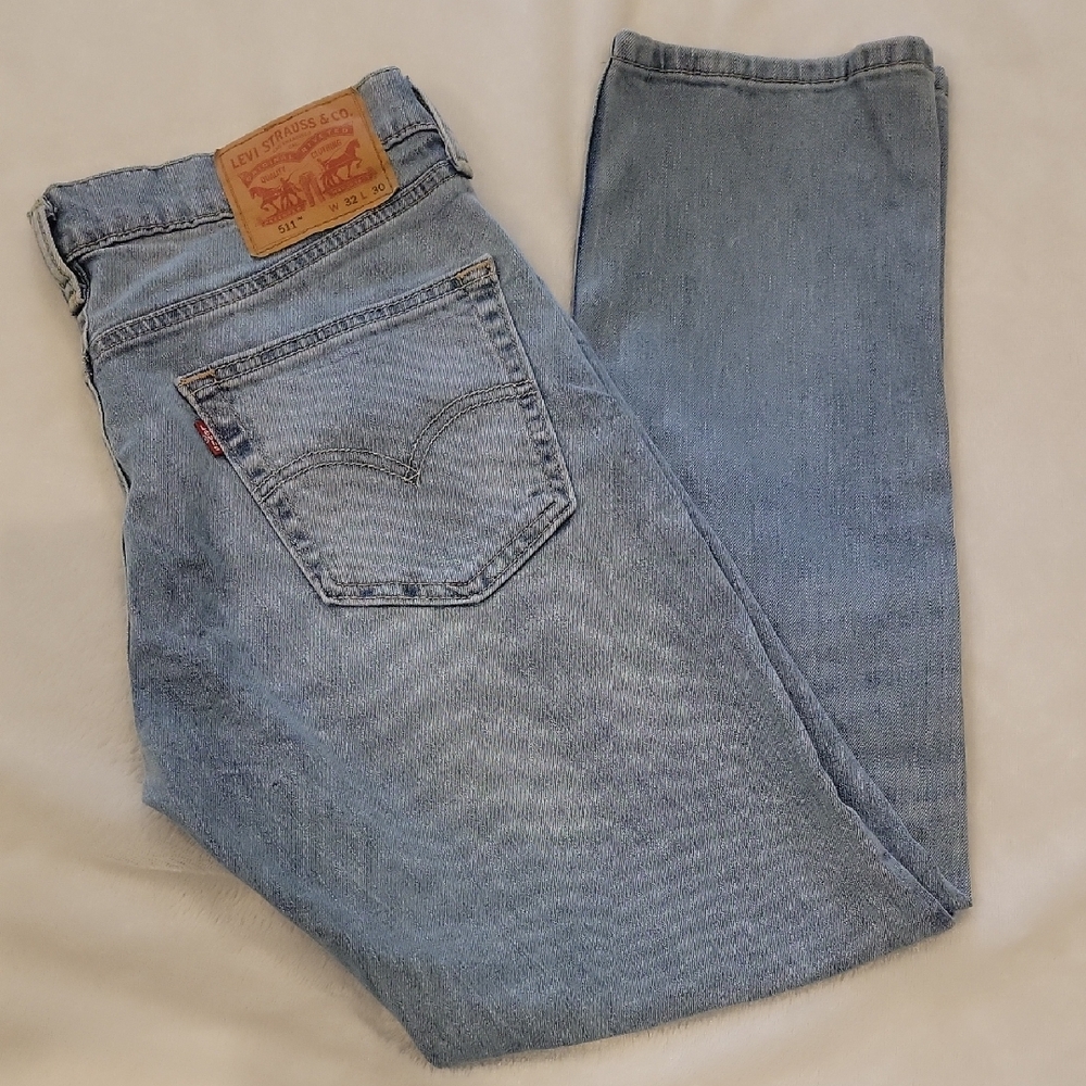 Levi's 511 Men's Denim Straight Jeans - Light Blue